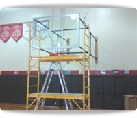 basketball hoops delivery installation service